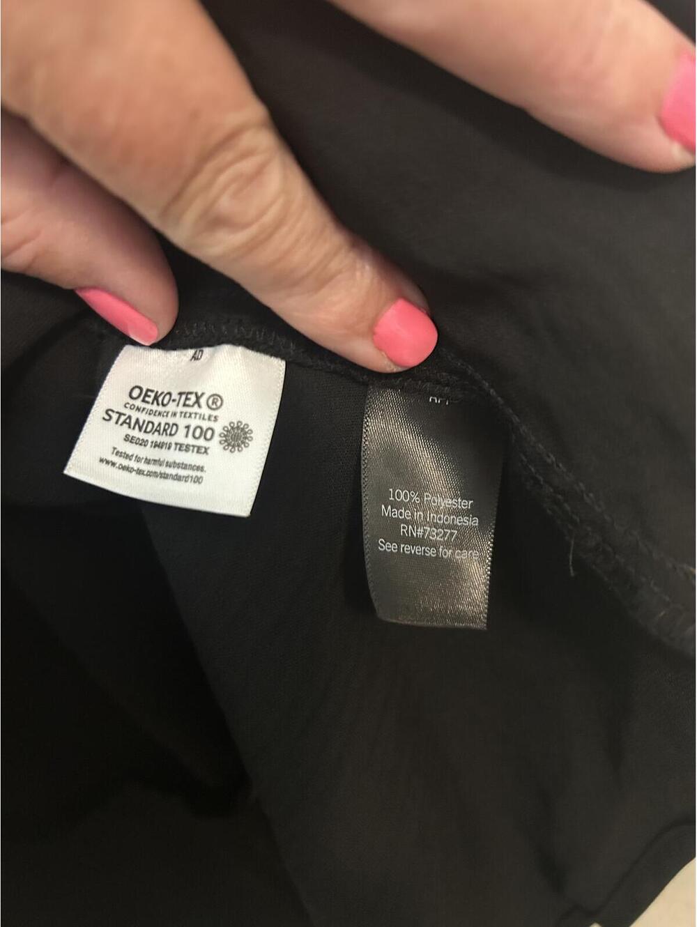 Simply Vera Vera Wang Black Sleeveless Ruffle Hem Blouse Top Size L - Picture 4 of 8